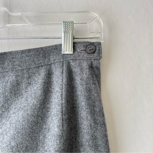 Vintage Pendleton 100% Virgin Wool Short Pencil Skirt Gray Size 8 - Picture 2 of 12